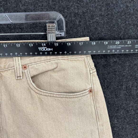 Levis 501 Jeans Men's 38x34 Beige Straight Leg Button Fly Denim 5 Pocket - Picture 11 of 11